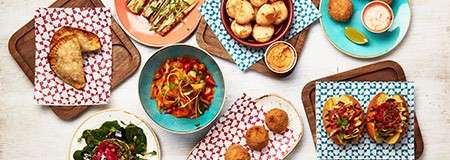 Selection of tapas dishes