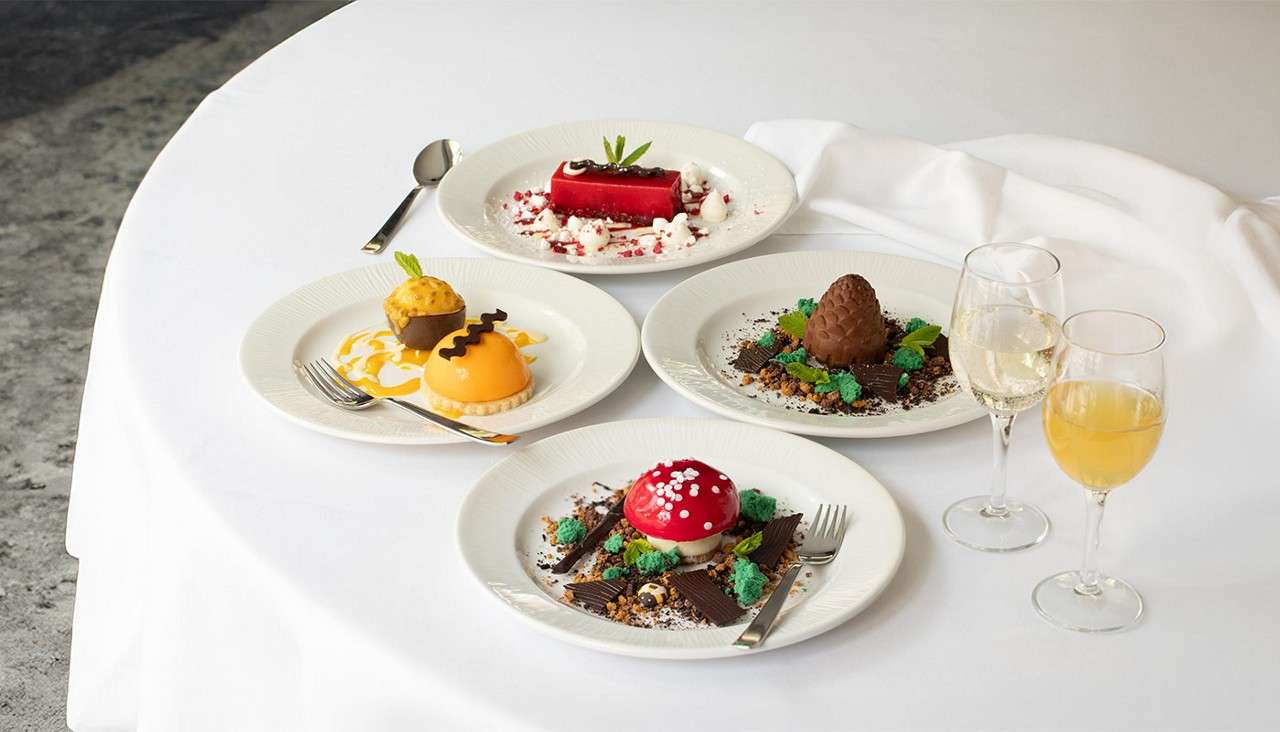 Selection of dishes from the buffet