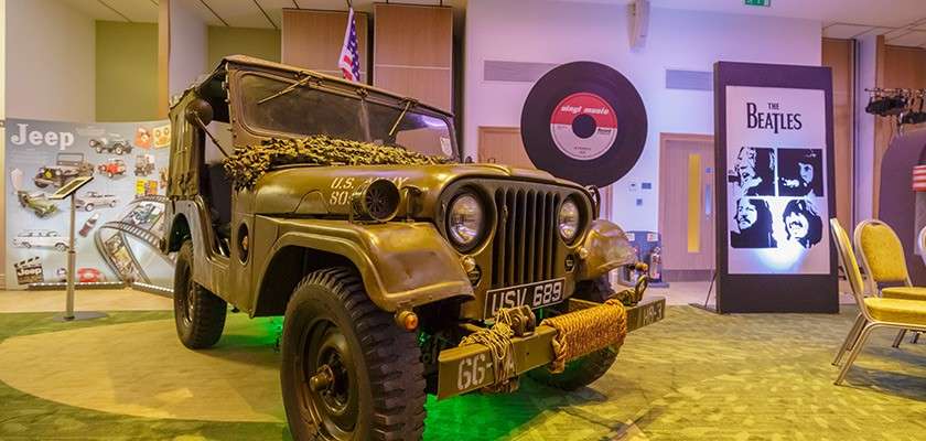 Jeep in an event room for a product launch