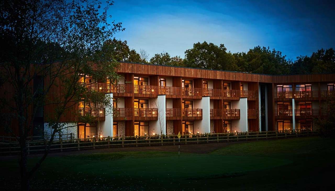 Exterior of the Breckland apartments at Elveden Forest