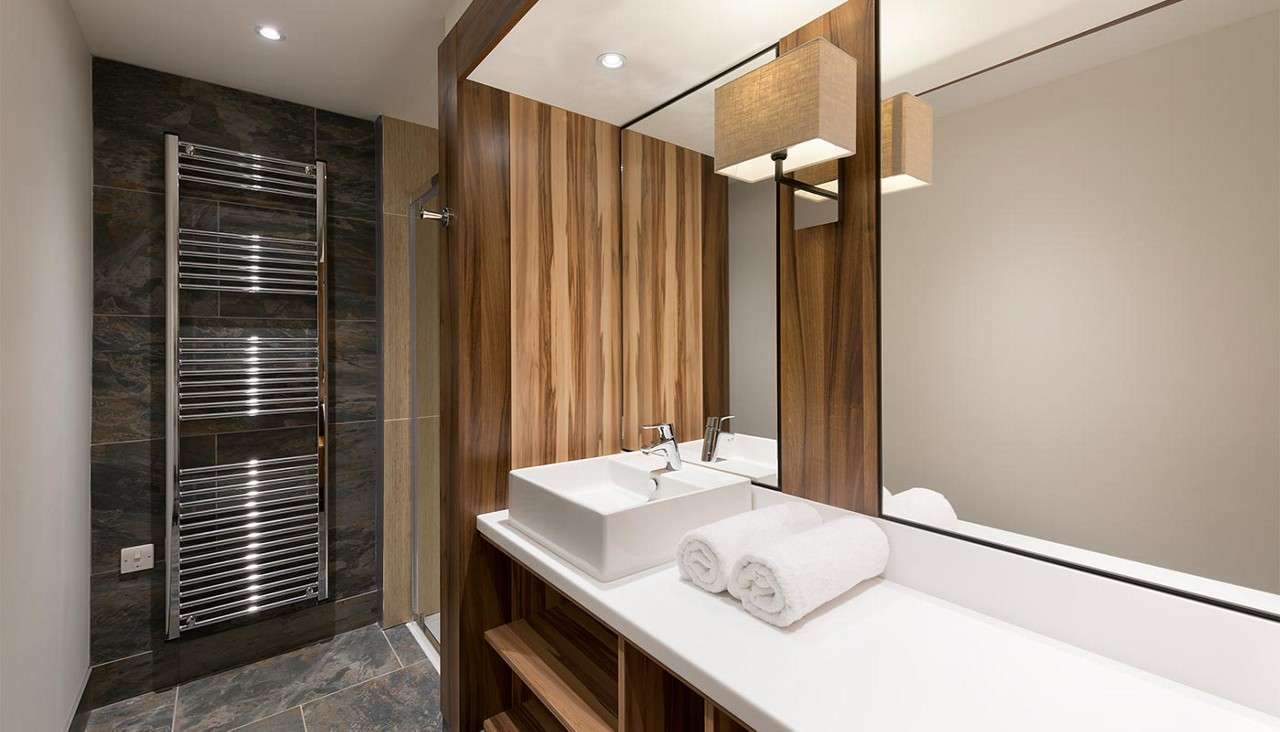 Shower room in hotel